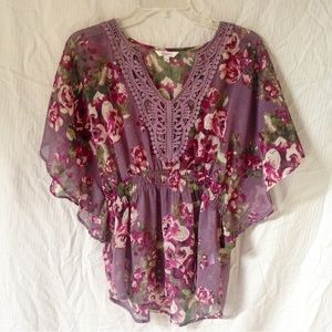 Candie's Floral Blouse